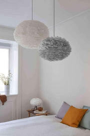 EOS Kaz Tüyü Avize Açık Gri 65cm Lambader Bonvagon