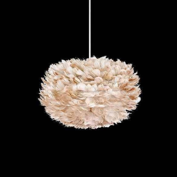 EOS Kaz Tüyü Avize Açık Kahverengi 45cm Lambader Bonvagon