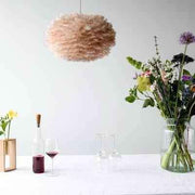 EOS Kaz Tüyü Avize Açık Kahverengi 45cm Lambader Bonvagon