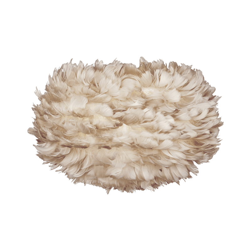 EOS Kaz Tüyü Avize Açık Kahverengi 45cm Lambader Bonvagon