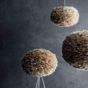 EOS Kaz Tüyü Avize Açık Kahverengi 65cm Lambader Bonvagon