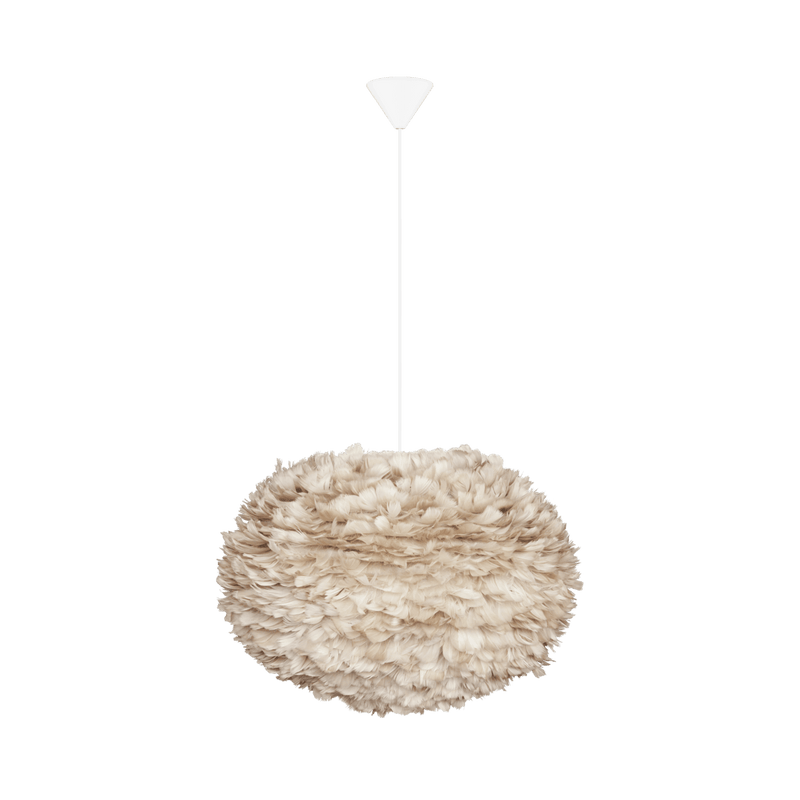 EOS Kaz Tüyü Avize Açık Kahverengi 65cm Lambader Bonvagon