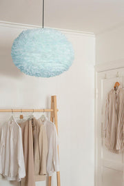 EOS Kaz Tüyü Avize Açık Mavi 65cm Lambader Bonvagon