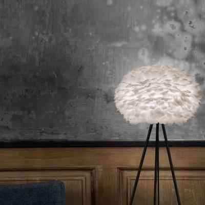 EOS Kaz Tüyü Avize Beyaz 45cm Lambader Bonvagon