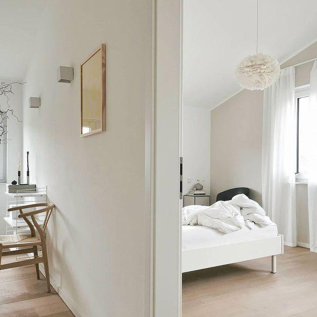 EOS Kaz Tüyü Avize Beyaz 45cm Lambader Bonvagon