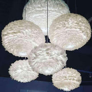 EOS Kaz Tüyü Avize Beyaz 65cm Lambader Bonvagon