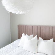 EOS Kaz Tüyü Avize Beyaz 65cm Lambader Bonvagon