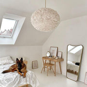 EOS Kaz Tüyü Avize Beyaz 65cm Lambader Bonvagon