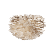 EOS Kaz Tüyü Avize Micro Açık Kahverengi 22cm Masa Lamba Başlığı Bonvagon