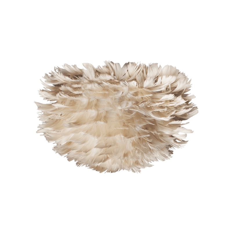 EOS Kaz Tüyü Avize Micro Açık Kahverengi 22cm Masa Lamba Başlığı Bonvagon