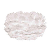 EOS Kaz Tüyü Avize Micro Beyaz 22cm Masa Lamba Başlığı Bonvagon