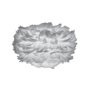 EOS Kaz Tüyü Avize Mini Açık Gri 35cm Lambader Masa Lamba Başlığı Bonvagon