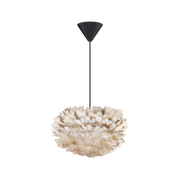 EOS Kaz Tüyü Avize Mini Açık Kahverengi 35cm Lambader Masa Lamba Başlığı Bonvagon