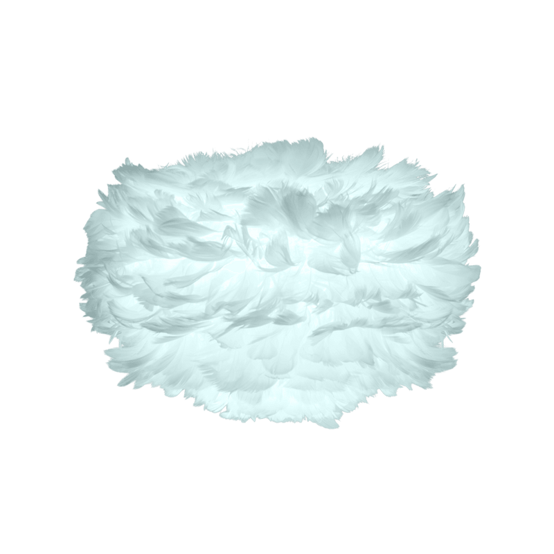 EOS Kaz Tüyü Avize Mini Açık Mavi 35cm Lambader Masa Lamba Başlığı Bonvagon