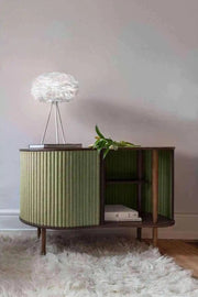 EOS Kaz Tüyü Avize Mini Beyaz 35cm Lambader Masa Lamba Başlığı Bonvagon