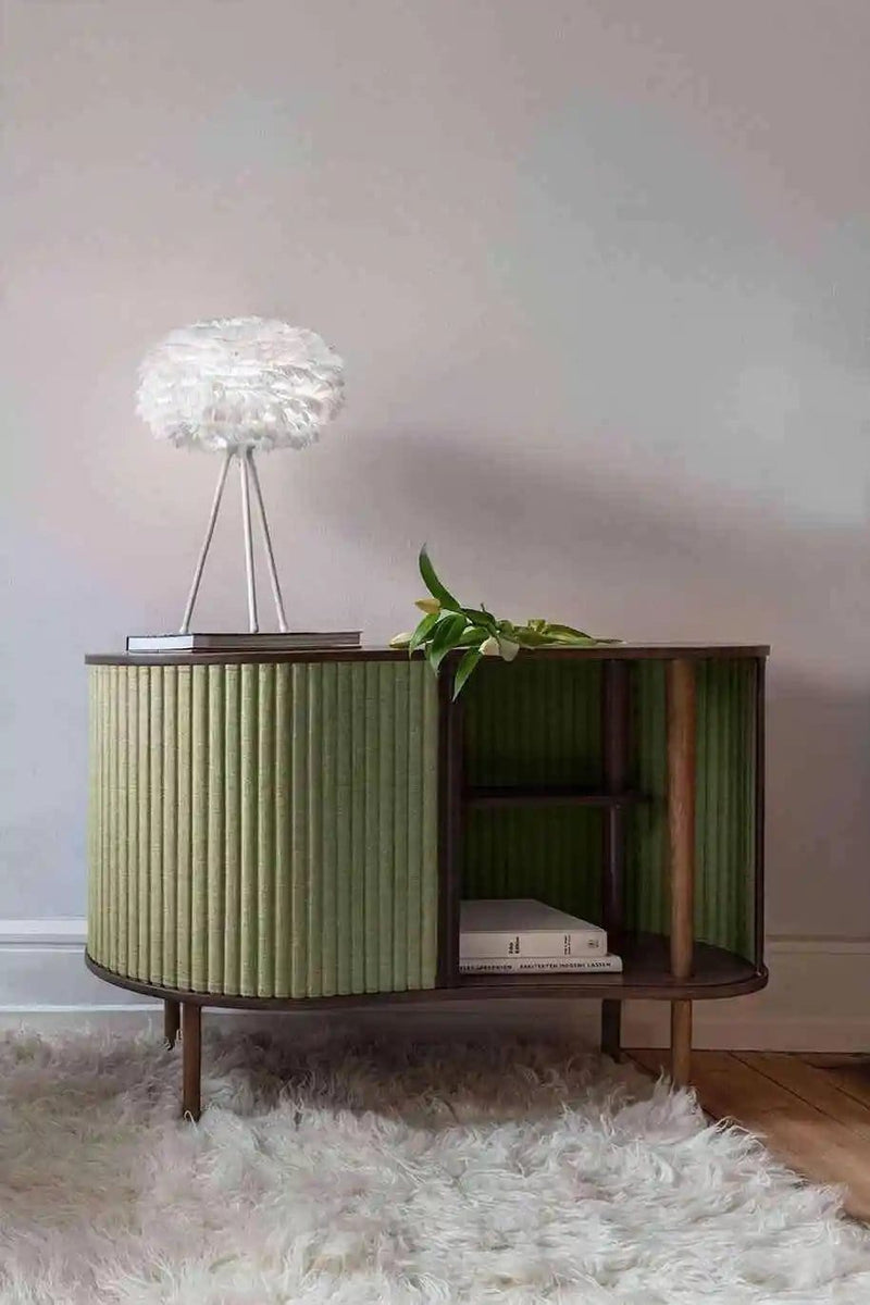 EOS Kaz Tüyü Avize Mini Beyaz 35cm Lambader Masa Lamba Başlığı Bonvagon