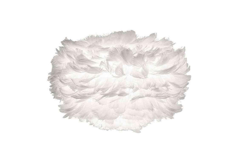 EOS Kaz Tüyü Avize Mini Beyaz 35cm Lambader Masa Lamba Başlığı Bonvagon