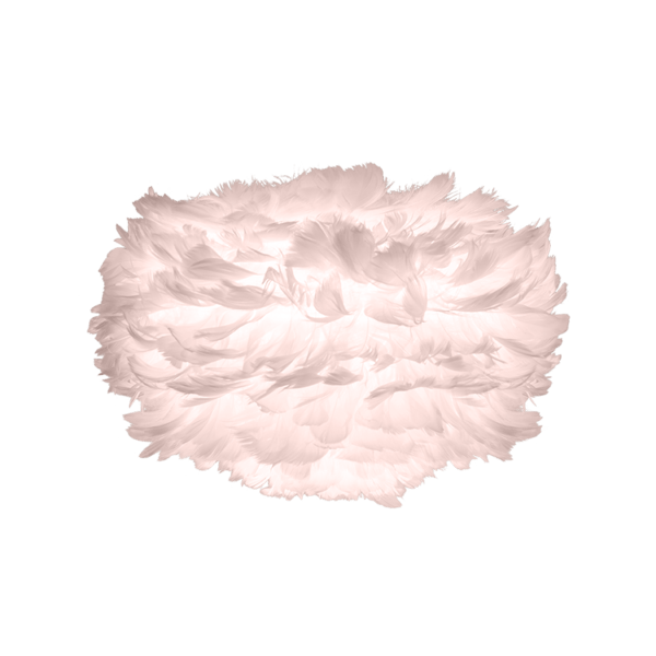 EOS Kaz Tüyü Avize Mini Pembe 35cm Lambader Masa Lamba Başlığı Bonvagon