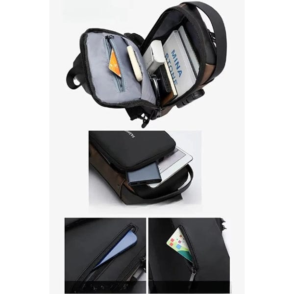Erkek Ön Göğüs Çantası - Powerbank Destekli Bonvagon