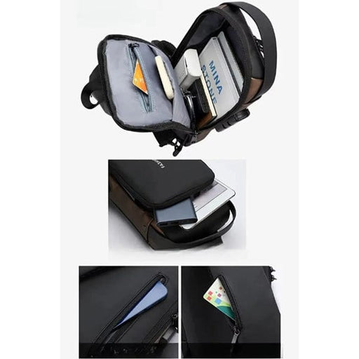 Erkek Ön Göğüs Çantası - Powerbank Destekli Bonvagon