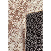 Estate Bej Dijital Baskılı Halı, Kaymaz Taban, Yıkanabilir Bonvagon