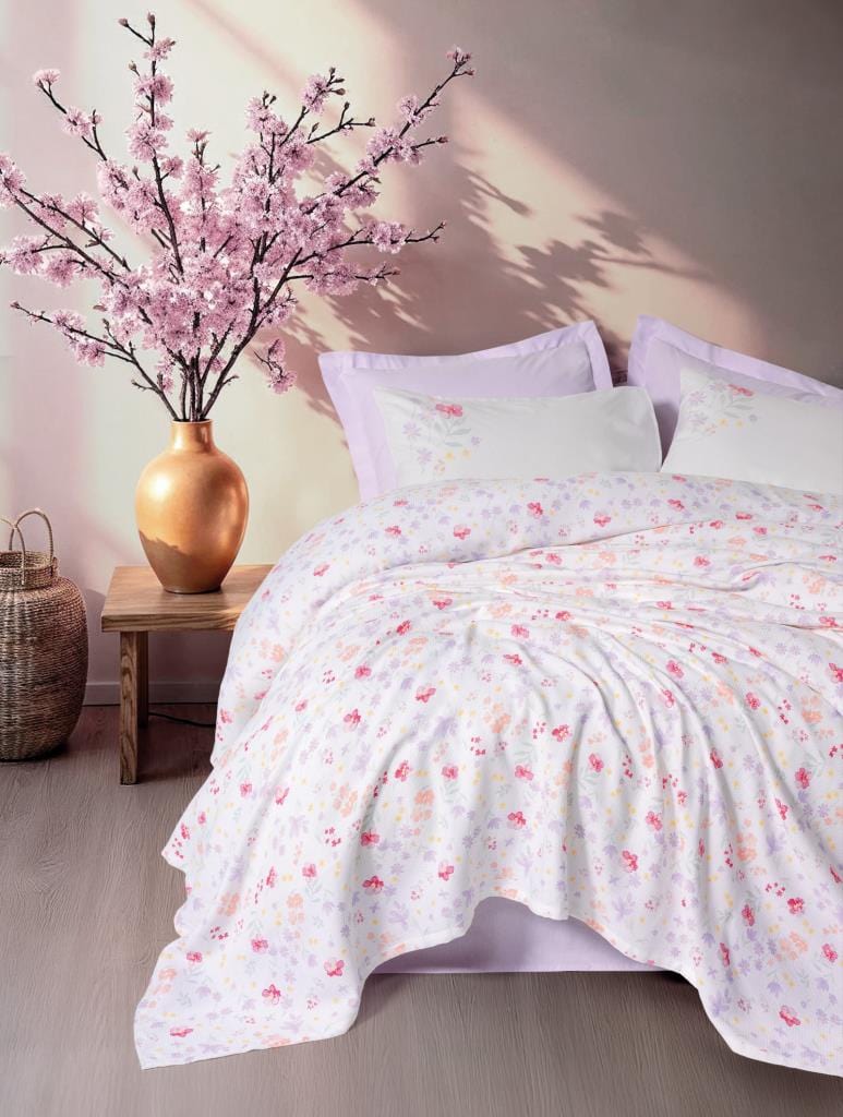 Estiva Çift Kişilik Pike Takımı Winsome Lila Bonvagon