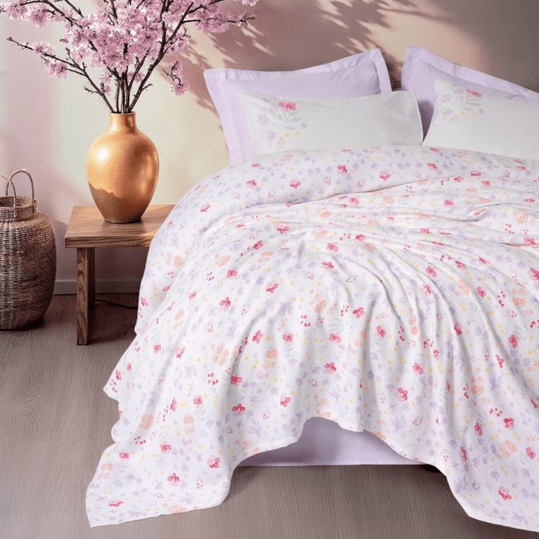 Estiva Çift Kişilik Pike Takımı Winsome Lila Bonvagon