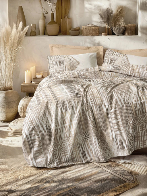 Ethnic Amara Karamel çift Kişilik Nevresim Takımı Bonvagon