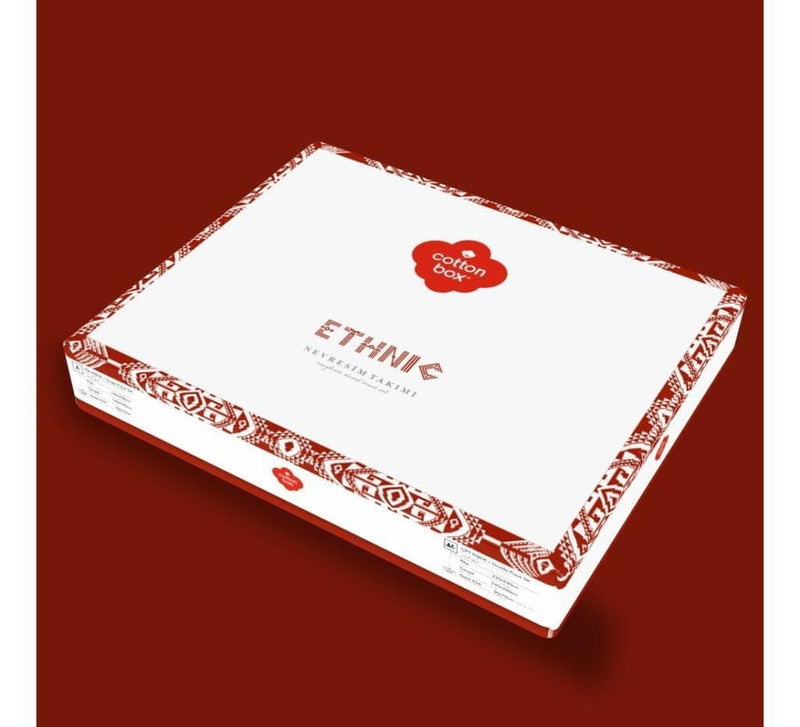 Ethnic Nevresim Takımı Çift Kişilik Felix Kiremit