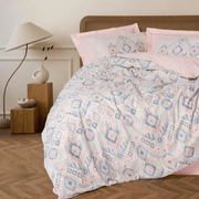 Ethnic Tek Kişilik Nevresim Takımı Mosola Somon Bonvagon