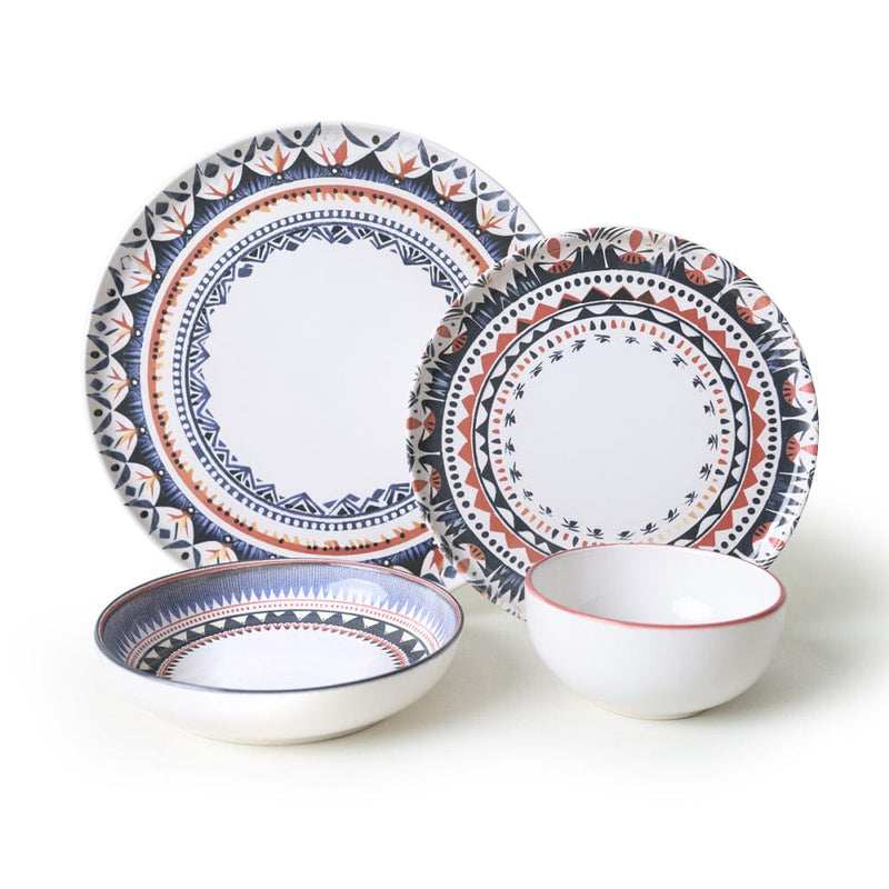 Ethnic Yemek Takımı 24 Parça 6 Kişilik