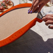 Etnik Afrika Kabileleri Üçgen Püsküllü Runner 1 Adet & 6 Adet Kahverengi Renkli Supla Bonvagon