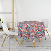 Etnik Geometrik Desenli Özel Tasarım Leke Tutmaz Masa Örtüsü Bonvagon