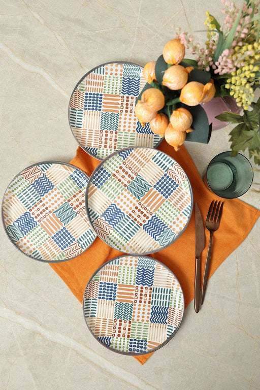 Etnik Hitit Pasta Tabağı 20 Cm 4 Adet 22552 Bonvagon