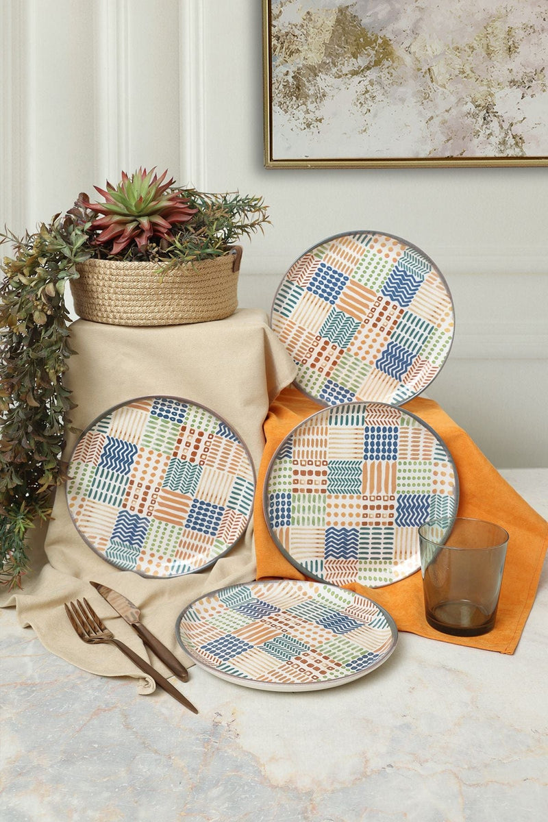 Etnik Hitit Pasta Tabağı 20 Cm 4 Adet 22552 Bonvagon