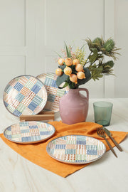 Etnik Hitit Pasta Tabağı 20 Cm 4 Adet 22552 Bonvagon