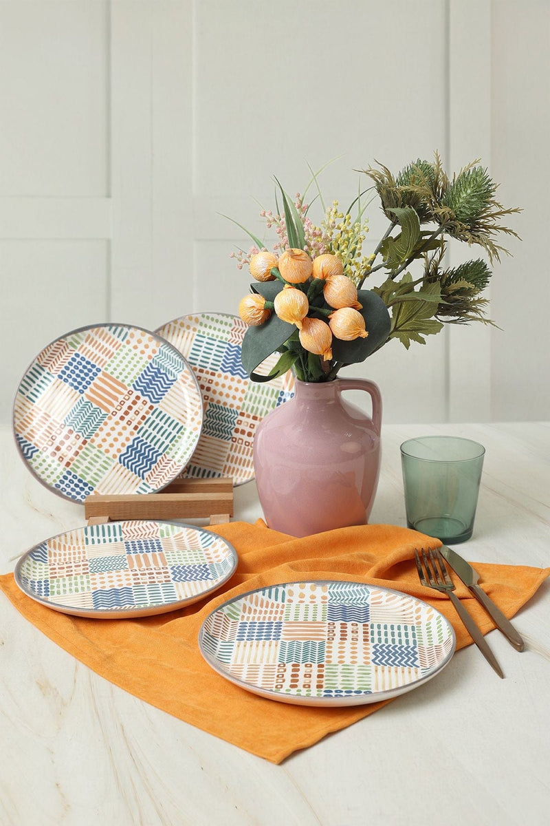 Etnik Hitit Pasta Tabağı 20 Cm 4 Adet 22552 Bonvagon