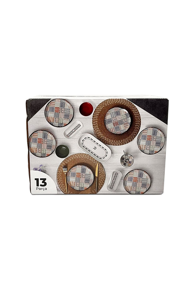 Etnik Kahvaltı Takımı 13 Parça 6 Kişilik 22552 Bonvagon