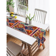 Etnik Motifli Dijital Baskılı Modern Süet Runner