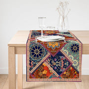Etnik Motifli Dijital Baskılı Modern Süet Runner