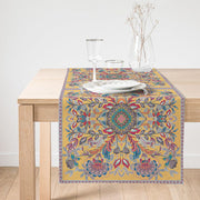 Etnik Motifli Dijital Baskılı Modern Süet Runner Bonvagon