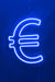 Euro Amblemi Şeklinde Neon Led Işıklı Tablo Duvar Dekorasyon Bonvagon