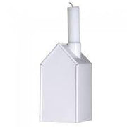 Ev Şeklinde Büyük Beyaz Mumluk 20cm Bonvagon