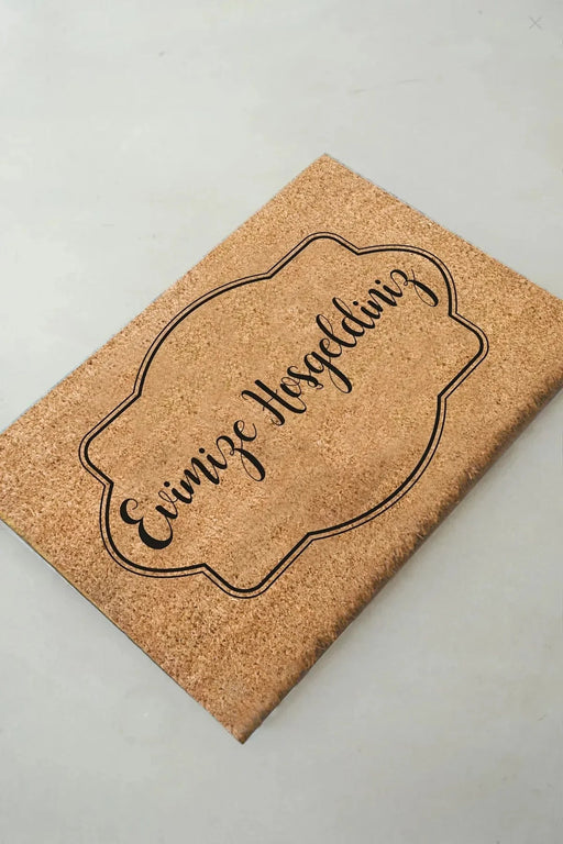 Evimize Hoşgeldiniz - Doğal Koko Hindistan Cevizi Kapı Önü Paspas 60x40cm Bonvagon