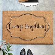 Evimize Hoşgeldiniz - Wahyu Doğal Koko Hindistan Cevizi Kapı Önü Paspas 60x40cm Bonvagon