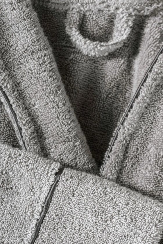 Exclusive Single Bornoz Seti Gri L/Xl Bonvagon