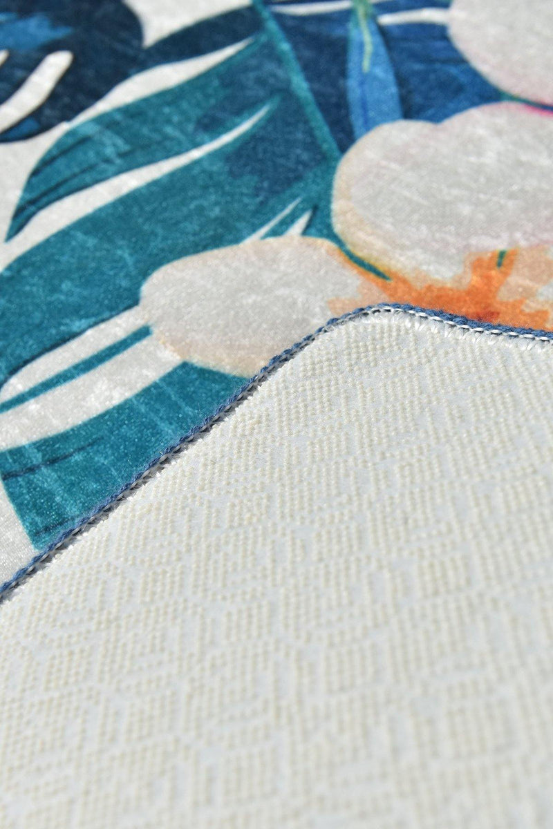 Exotic Dijital Baskılı 2li Set Banyo Halısı, Kaymaz Taban, Yıkanabilir Bonvagon