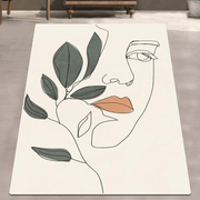 Face Dijital Baskılı Halı, Kaymaz Taban, Yıkanabilir Bonvagon