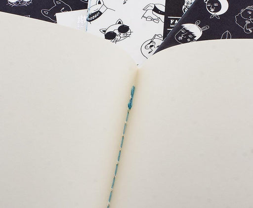 Facial Masks Animals H5 Çizgisiz Not Defteri Beyaz Bonvagon