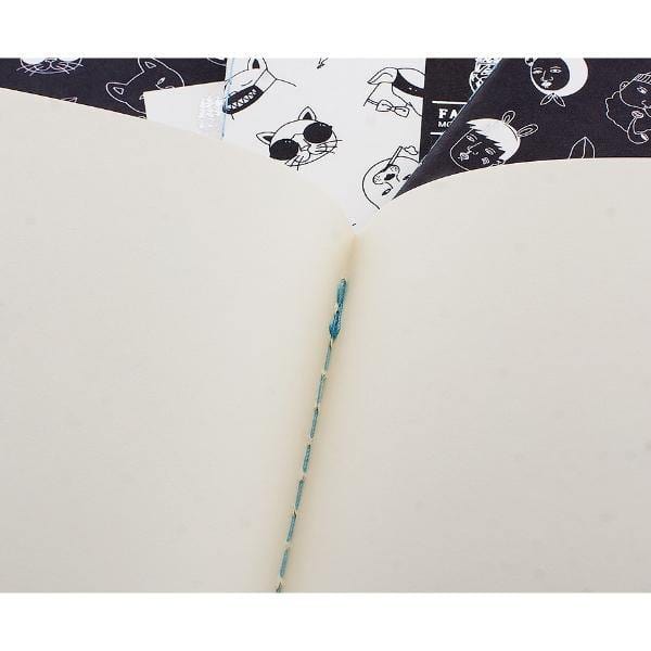 Facial Masks Human H5 Çizgisiz Not Defteri Beyaz Bonvagon